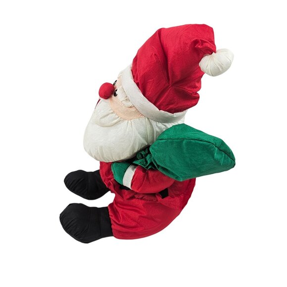 Vintage Santa Claus Plush Toy 12" James Alex Imported Polyester Christmas Decor - Picture 3 of 8